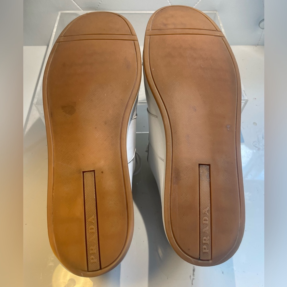 Prada Milano Men's White Sneakerssz 11.5 made in italy - Picture 15 of 16